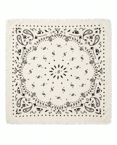 Bandana Paisley White/Black