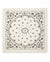 Kaschmir Tuch mit Paisley Print Weiss mit Schwarz