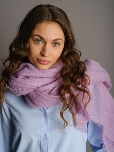 Cashmere scarf Lavender Frost