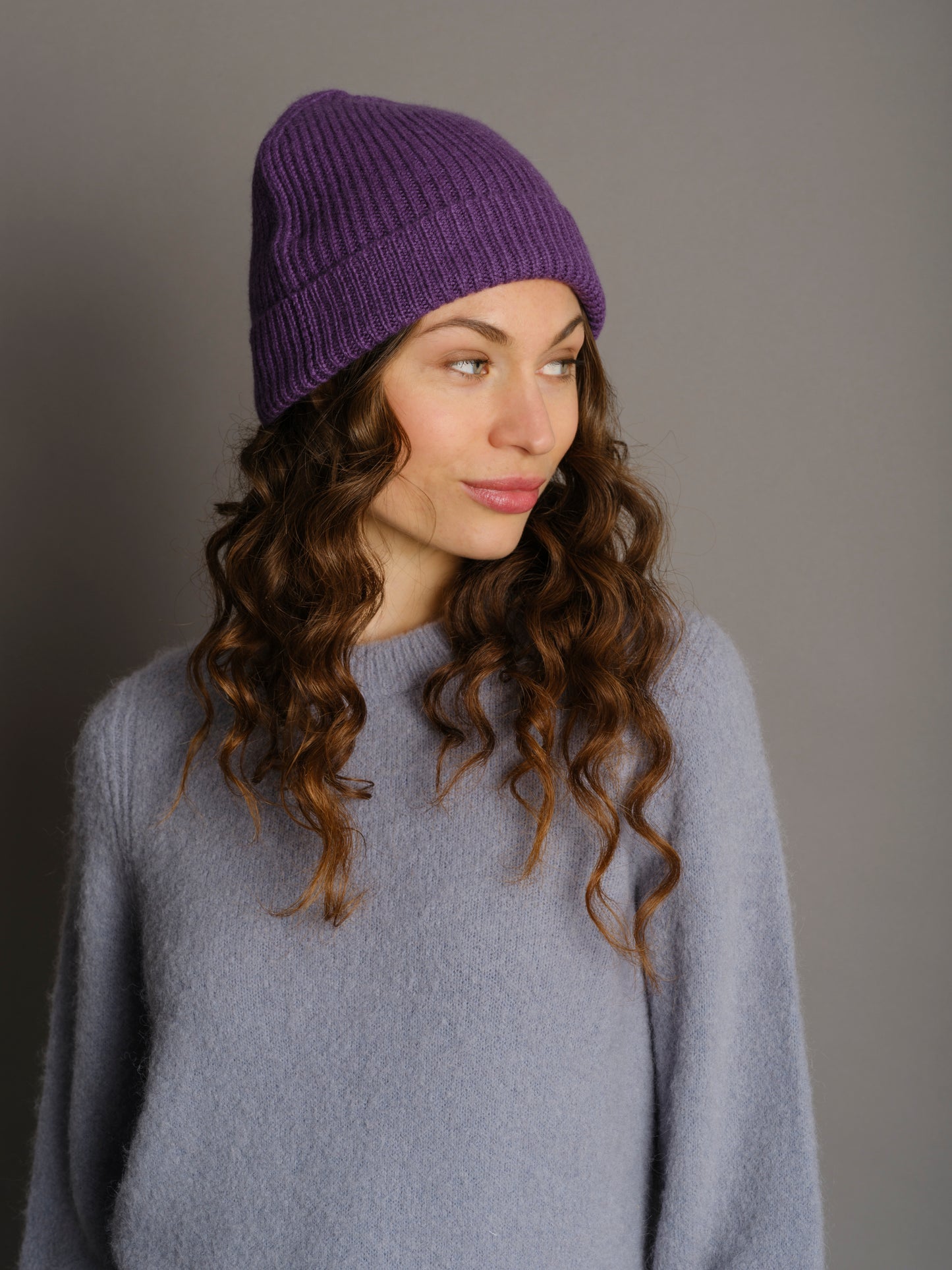 Cashmere beanie Seamless Mulberry