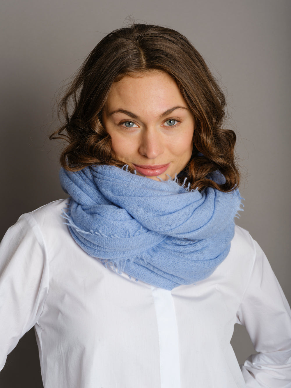 Cashmere Scarf Powder Blue