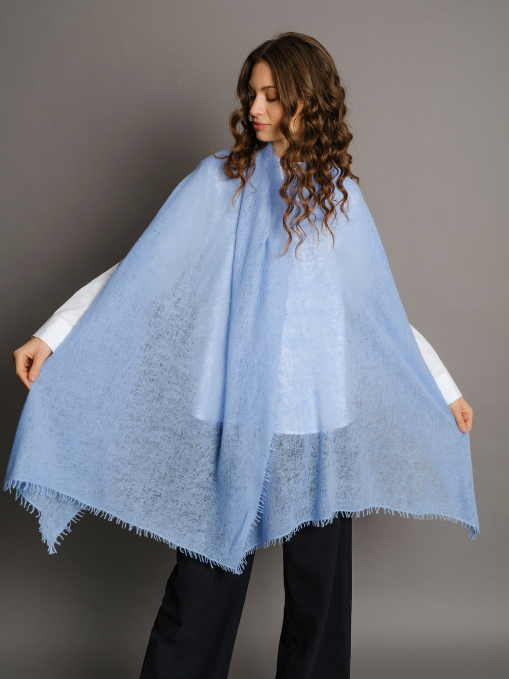 Cashmere Scarf Powder Blue