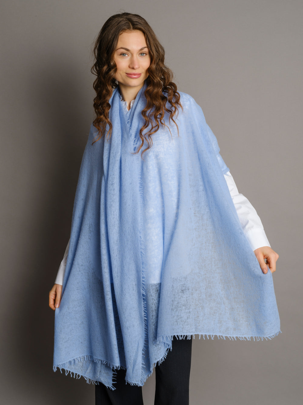 Cashmere Scarf Powder Blue