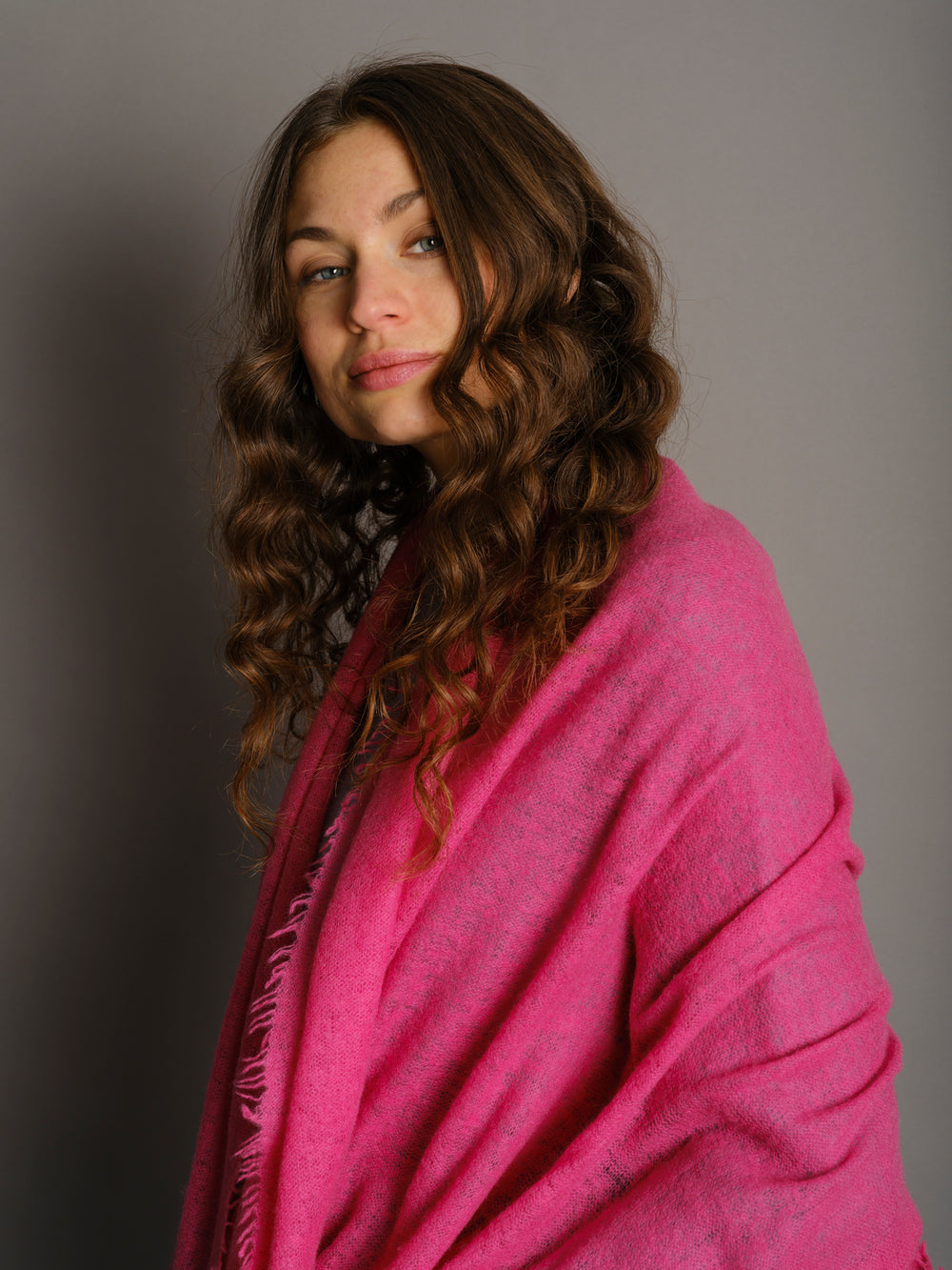 Cashmere scarf Rasberry Sorbet