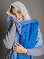 Kaschmir Schal Shaded Blue