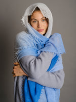 Kaschmir Schal Shaded Blue
