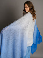 Kaschmir Schal Shaded Blue