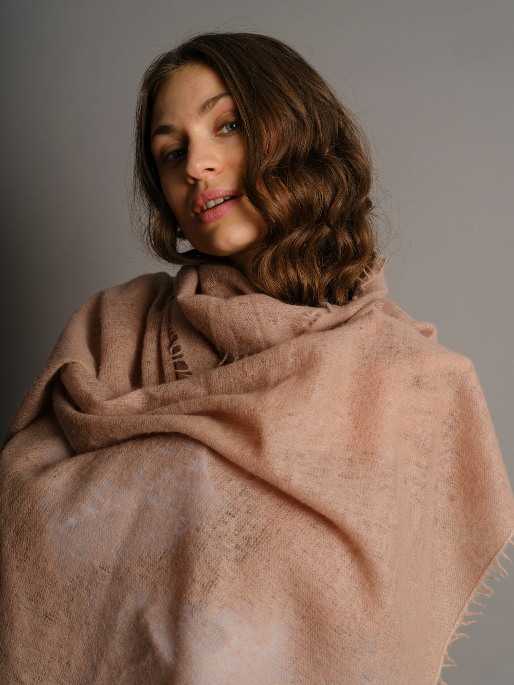 Cashmere Scarf Warm Taupe