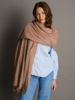 Cashmere Scarf Warm Taupe