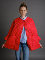 Gesteppte Jacke Onesize in Orange