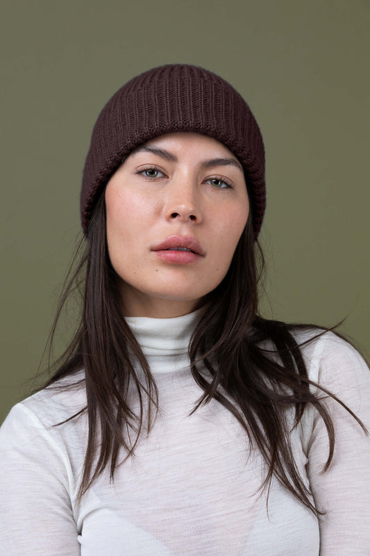 Cashmere cap espresso
