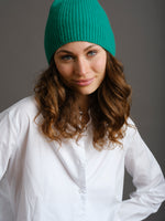 Kaschmir Mütze Seamless Emerald Green