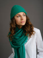 Kaschmir Mütze Seamless Emerald Green